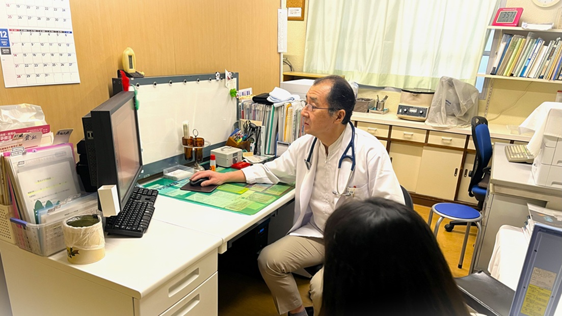 松崎内科 診察風景（いわき市）